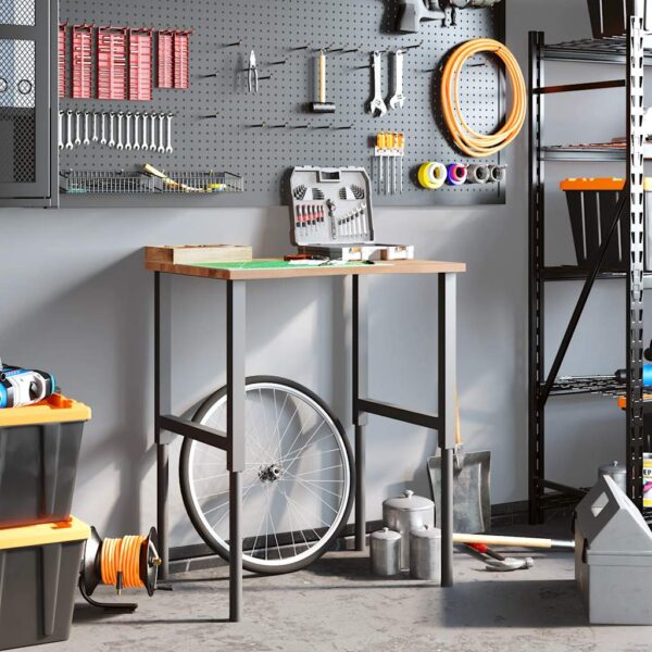 8721158412072_g_en_hd_1.jpg Workbench Light Brown 80x60x(71.5-98) cm Solid Wood Oak