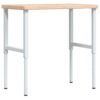 Workbench 100x60x(73-99.5) cm Solid Wood Oak Rectangular
