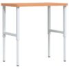 Workbench 100x60x(73-99.5) cm Solid Wood Beech Rectangular