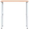 Workbench 100x(55-60)x(71.5-98) cm Solid Wood Beech