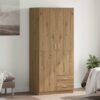 Wardrobe Artisian Oak 80x52x180 cm Engineered Wood