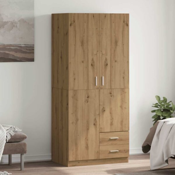 Wardrobe Artisian Oak 80x52x180 cm Engineered Wood
