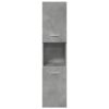 Bathroom Hanging Cabinet Concrete Grey 30x30x130 cm Engineered Wood