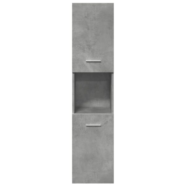 Bathroom Hanging Cabinet Concrete Grey 30x30x130 cm Engineered Wood