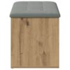 Storage Bench Artisan Oak 102x42x45 cm Engineered Wood
