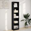Bookcase Black 40x24x176 cm Engineered Wood