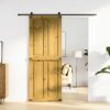 Barn Door CORONA 80x210 cm Solid Wood Pine
