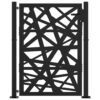 Garden Gate Black 105x130 cm Steel Light Design
