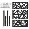 Garden Gate Black 105x130 cm Steel Light Design