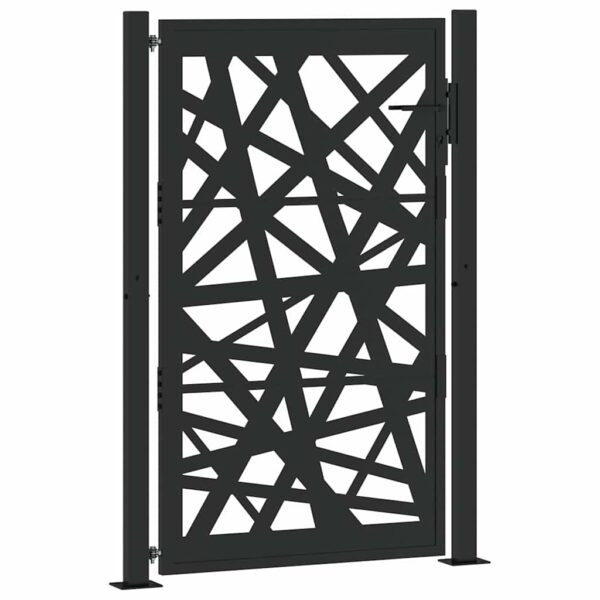 Garden Gate Black 105x155 cm Steel Light Design