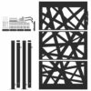 Garden Gate Black 105x155 cm Steel Light Design