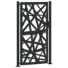 Garden Gate Black 105x180 cm Steel Light Design