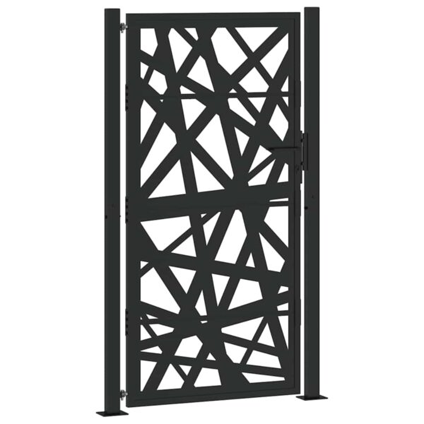 Garden Gate Black 105x180 cm Steel Light Design