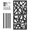 Garden Gate Black 105x180 cm Steel Light Design