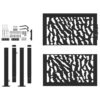 Garden Gate Black 105x106 cm Steel Trace Design