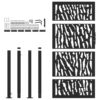 Garden Gate Black 105x180 cm Steel Trace Design