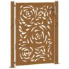 Garden Gate 105x130 cm Weathering Steel Flame Design