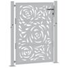 Garden Gate 105x130 cm Weathering Steel Flame Design
