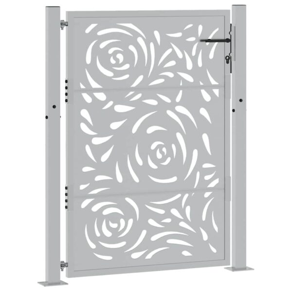 Garden Gate 105x130 cm Weathering Steel Flame Design