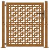Garden Gate 105x105 cm Weathering Steel Cross Design