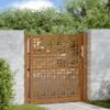 Garden Gate 105x105 cm Weathering Steel Cross Design