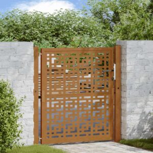 Garden Gate 105x105 cm Weathering Steel Cross Design