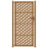 Garden Gate 105x205 cm Weathering Steel Cross Design