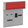 Tool Cabinet and Pegboard Set 3 pcs Red 100 x 25 x 115 cm Steel