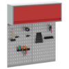 Tool Cabinet and Pegboard Set 3 pcs Red 100 x 25 x 115 cm Steel