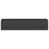 Planter Black 200x40x40 cm Cold-rolled Steel
