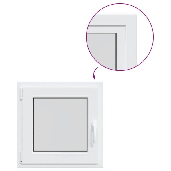 Basement Window "RISOR" 50x50 cm Tilt&Turn DIN Left White