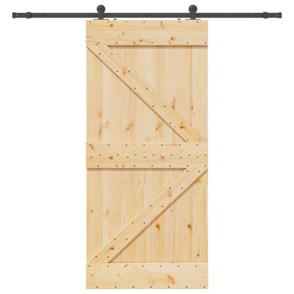 8721158837455_a_en_hd_1.jpg Sliding Door with Hardware Set 90x210 cm Solid Wood Pine