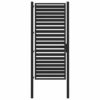 Garden Gate Lockable Black 100x200 cm Aluminium