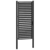 Garden Gate Lockable Black 100x200 cm Aluminium