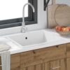 Kitchen Sink White 54 x 44 x 20 cm Granite