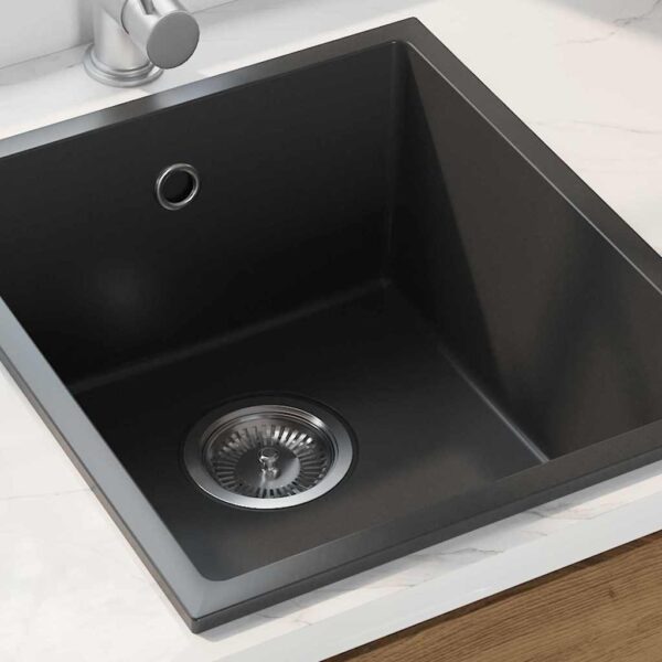 Kitchen Sink Black 38 x 44 x 20 cm Granite