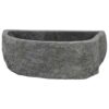 Wall Hung Basin Grey (38-45) x (30-35) x 15 cm River stone