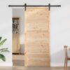 Barn Door Natural 100 x 208 cm Solid Pine wood