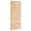 Barn Door Brown 80 x 210 cm Solid pine wood