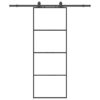 Sliding Door with Hardware Set Black 76x205 cm ESG Glass