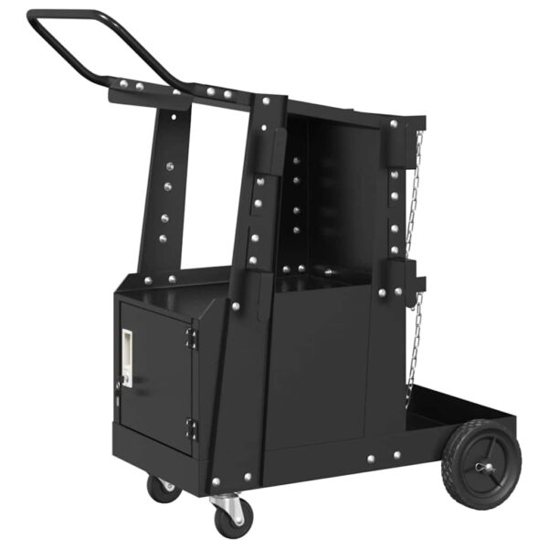 Welding Trolley Black 90 x 46 x 96 cm Steel