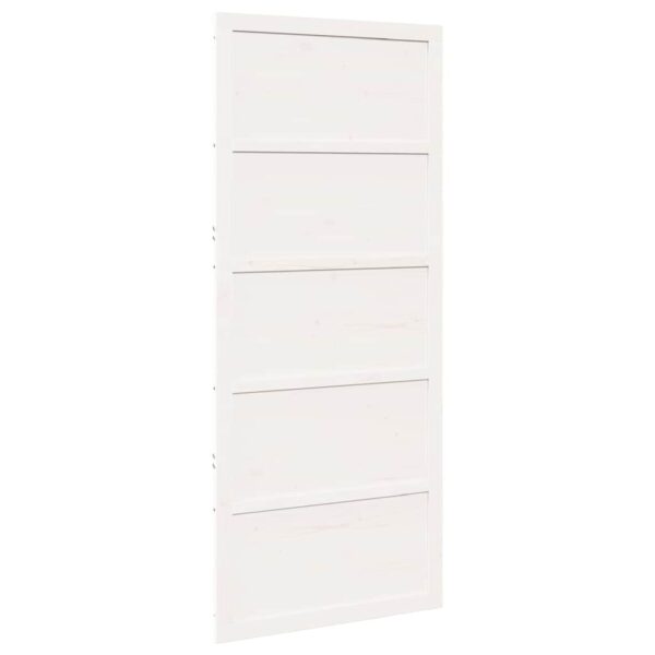 Barn Door White 90 x 208 cm Solid Pine wood