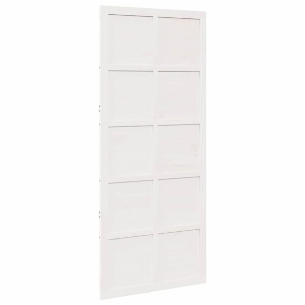 Barn Door White 100 x 210 cm Solid pine wood