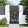 Garden Gate with Lock Black 85 x 200 cm Powder-coated steel