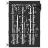 Garden Gate with Lock Black 105 x 125 cm Powder-coated steel