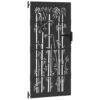 Garden Gate with Lock Black 105 x 200 cm Powder-coated steel