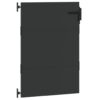 Garden Gate Black 105 x 125 cm Powder-coated steel