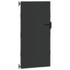 Garden Gate Black 105 x 175 cm Powder-coated steel