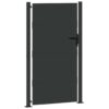 Garden Gate Black 105 x 175 cm Powder-coated steel