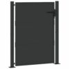 Garden Gate with Lock Black 100 x 150 cm Powder-coated steel